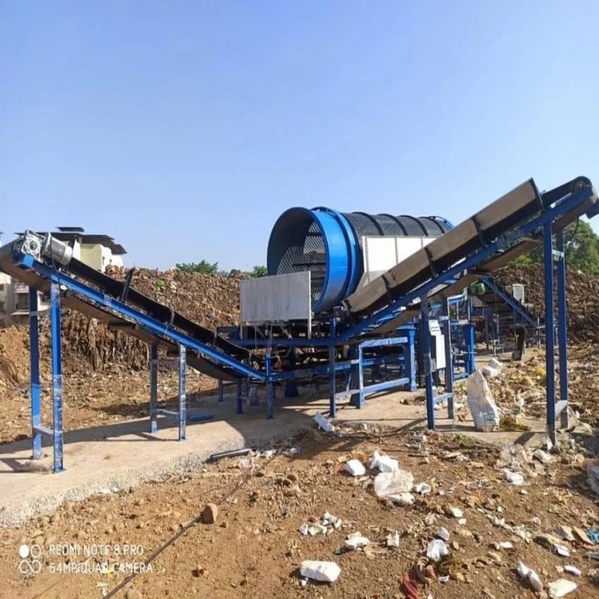 300 Tpd Double Screen Trommel Machine, Double Screen Rotary Screen Machine.