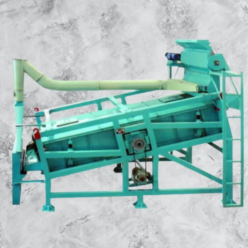 Mild Steel Automatic Screen Air Separator for Maize Soyabean Sunflower, For Industrial