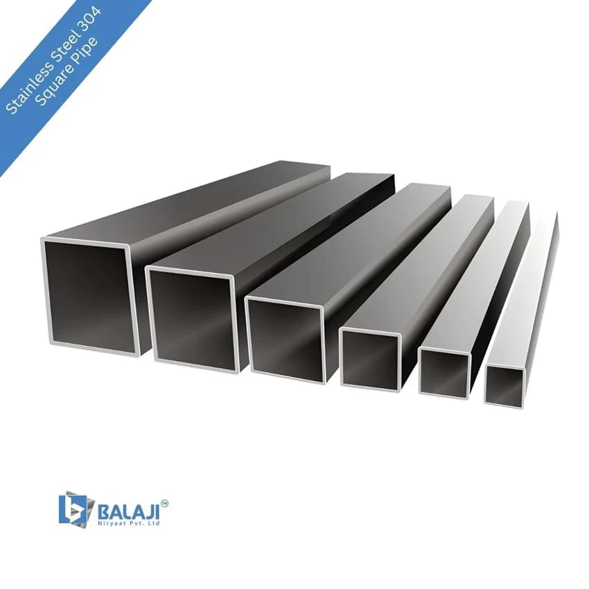 Stainless Steel 304 Square Pipe, 1/2 Inch