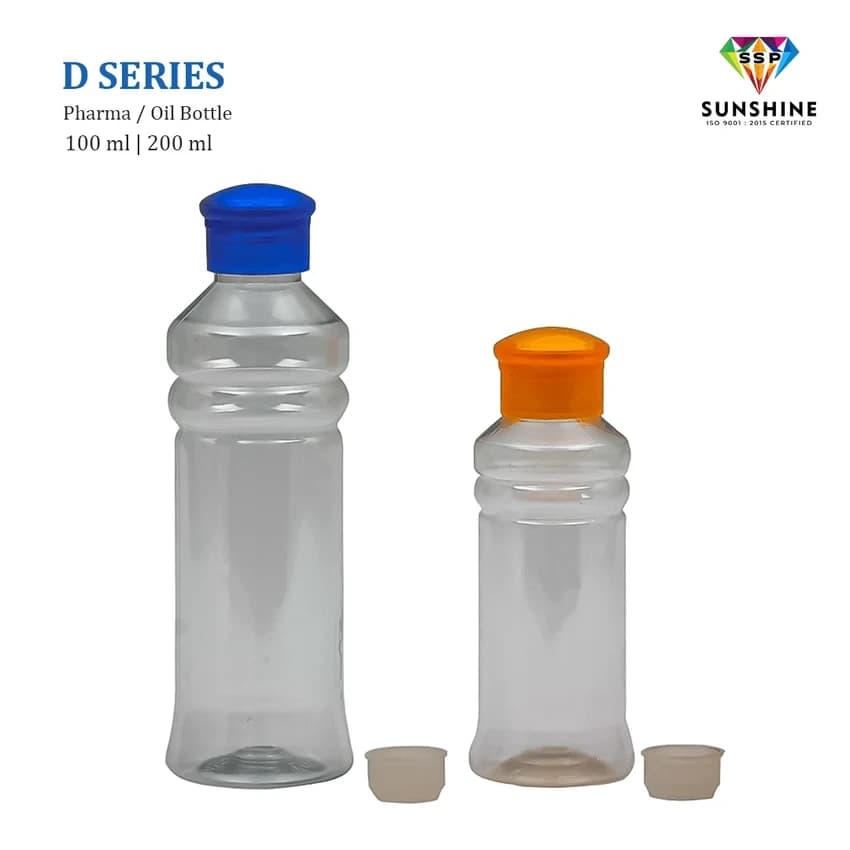 Flip Top Cap PET 200ml Hand Sanitizer Bottle For Office