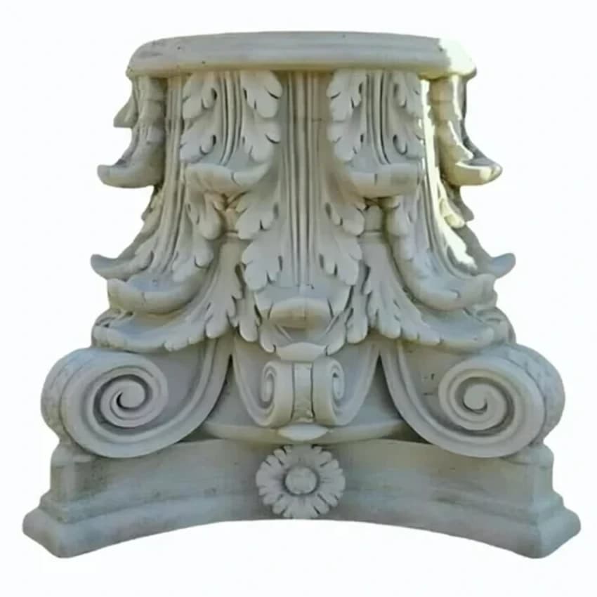 White GFRC Pillar Head