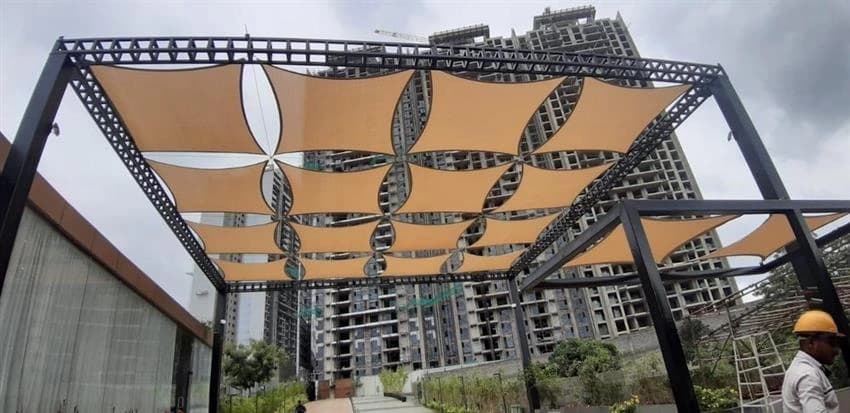 Multicolor Canopy Structures roof, For achitectual