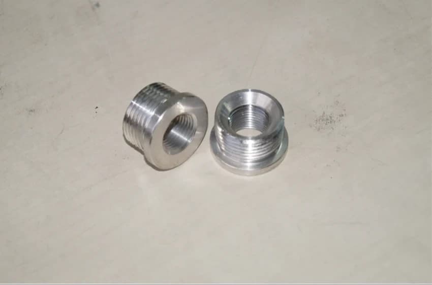 Round Silver Aluminum Adapter, Size: 1-5 inch