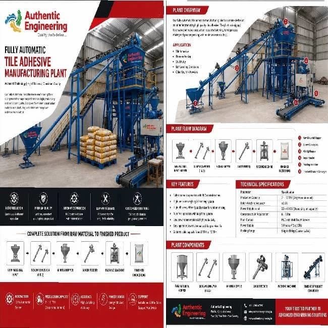 TILE ADHESIVE MANUFACTURING PLANT