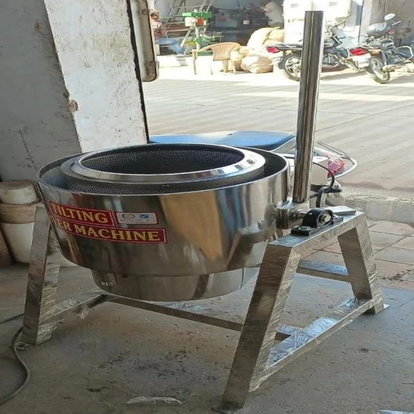 Stainless Steel Tilting Oil Dryer, For New, Production Capacity: Up To 50 kg
