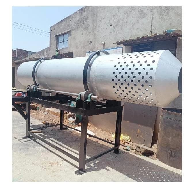 Semi-Automatic Mild Steel Sand Dryer, Capacity: 50 Tph