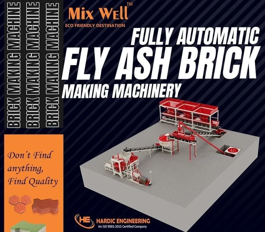 Fully automatic Fly Ash Brick Making Machine