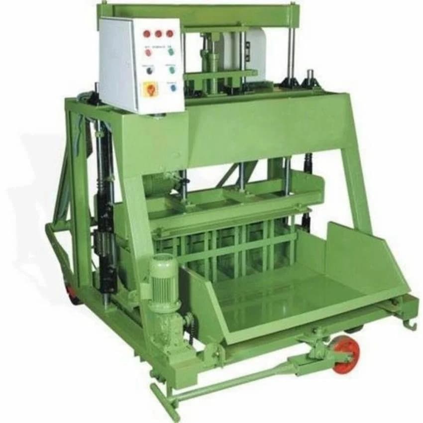 10 HP Mild Steel VPG1060/860 Double/Triple Vibrator Block Making Machine, For Construction, Automation Grade: Semi Automatic