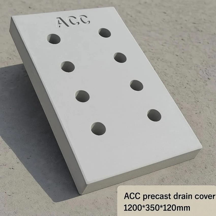Full Floor (Rectangular) ACC M40 Precast Drain Cover 1200x350x100mm