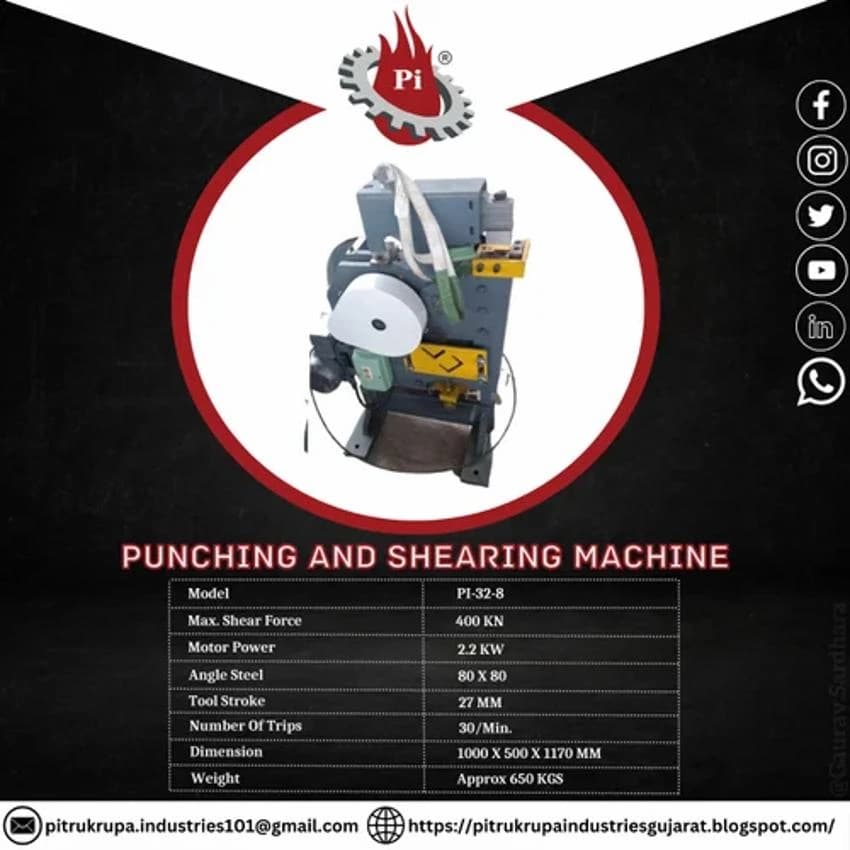 PITRKURPA INDUSTRIES 3 Phase Angle Punching Machine