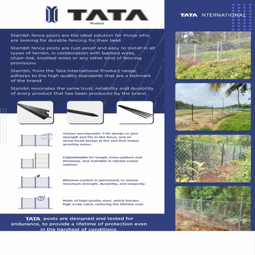 MS Fencing Angle Post / Lohe Ka Kambha/ Iron Fencing Post