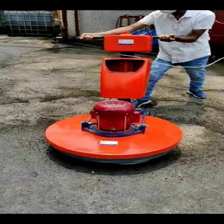 Tomrum Semi Automatic Three Brush Floor Scarifying Machine, 70 kg Approx, Capacity: 2H.P