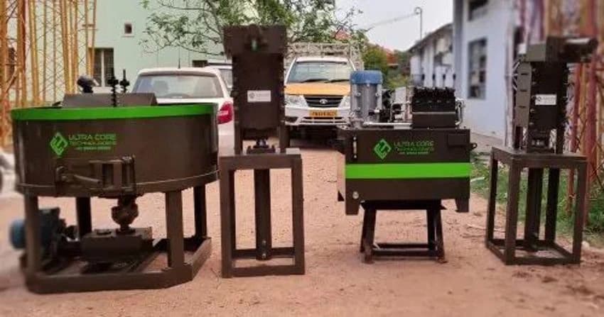 10 Hp Mild Steel Interlock Brick Making Machine, Automation Grade: Semi Automatic, Capacity: 500-1000 Blocks per hour
