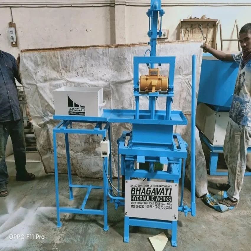 Fly Ash Solid Manual Concrete Block Making Machine