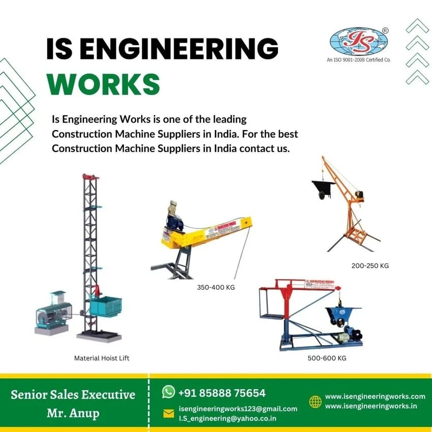 With Trolley Matarial Hoist