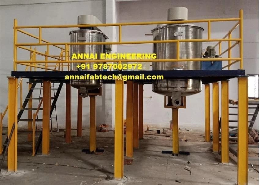 Stainless Steel High Speed Disperser For Paint, For Industrial, Capacity: 500 To 2000 Ltrs