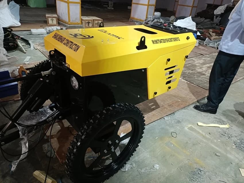 Laser Screed Concrete Flooring Machine Two Wheeler