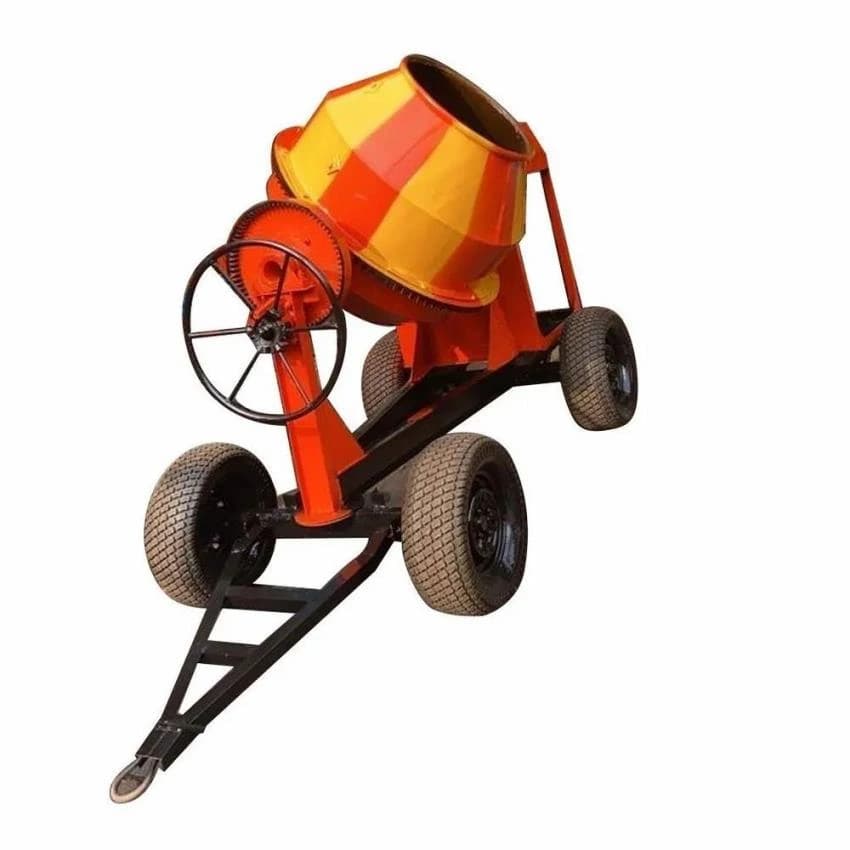 2HP Diesel Tilting Drum Concrete Mixer Machine, Drum Capacity: 400L