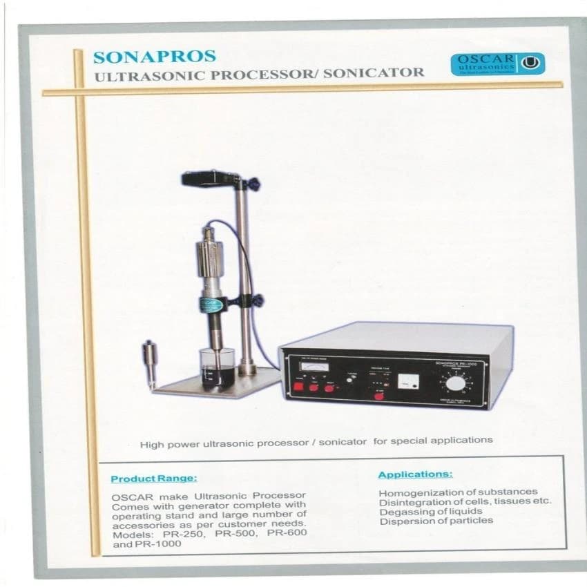Stainless steel Ultrasonic Probe Sonicator