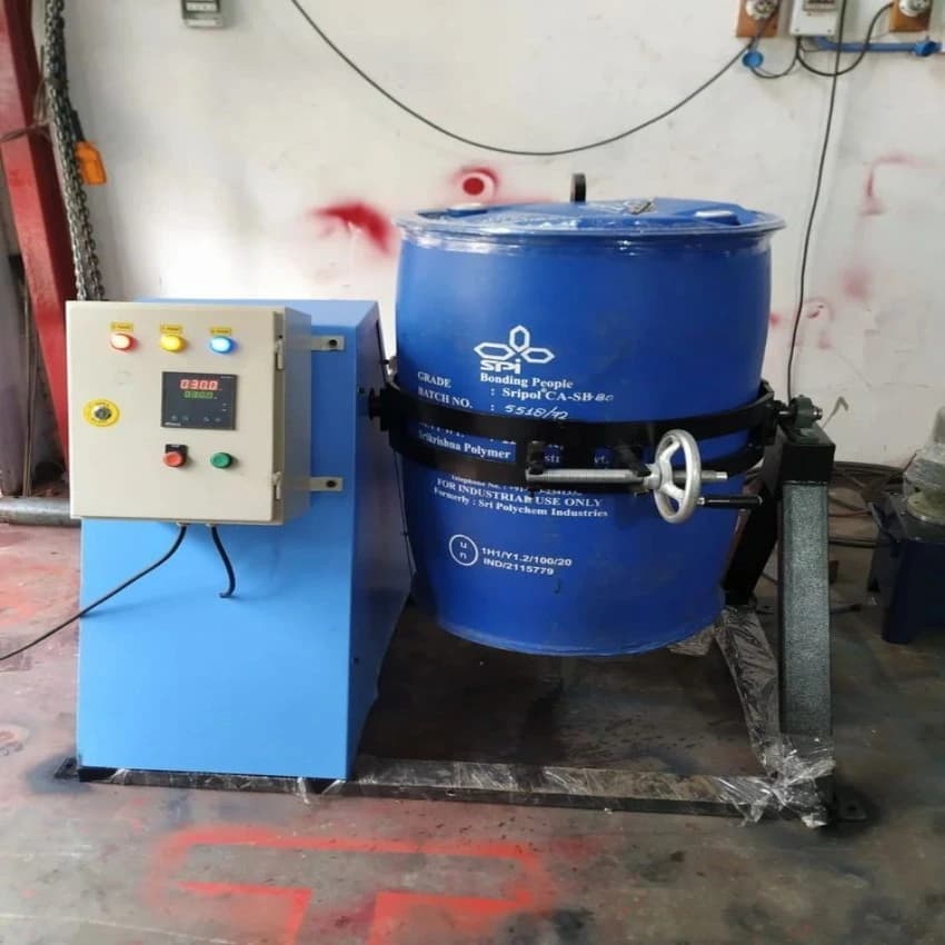 Mild Steel Drum chemical Mixing Machine, Drum Capacity: 500 L