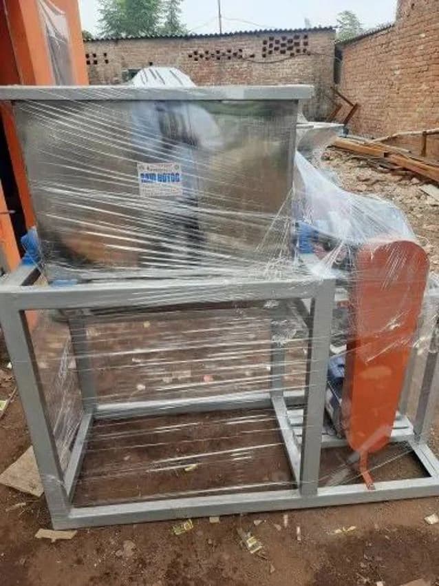 Stainless Steel & Mild Steel U Shape Deterjent powder mixer machine (riban), For Industrial, Capacity: 50 kg Per Bach