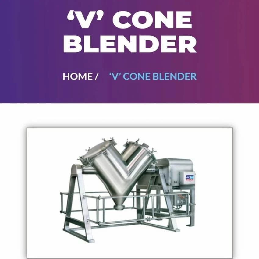 V Cone Blender