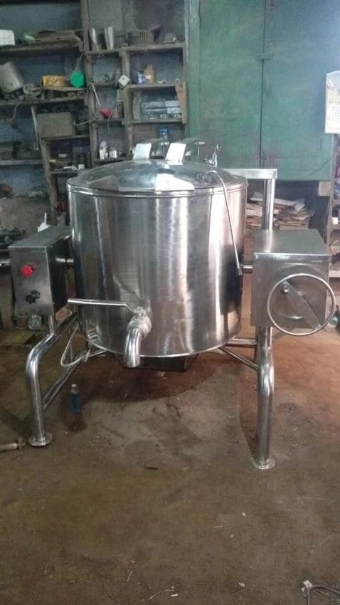 SRS Tilting Type Rice Boiler, Capacity: 100 Kg