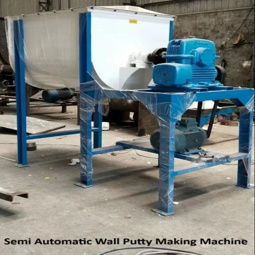 MS Semi Automatic Wall Putty Making Machine, Capacity: 500 Kg