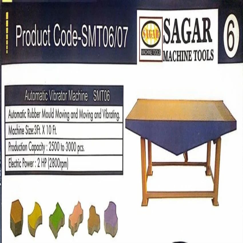 Mild Steel Grey Vibrator Machine & Stand, For Industrial, Size: 3 X 12 Feet