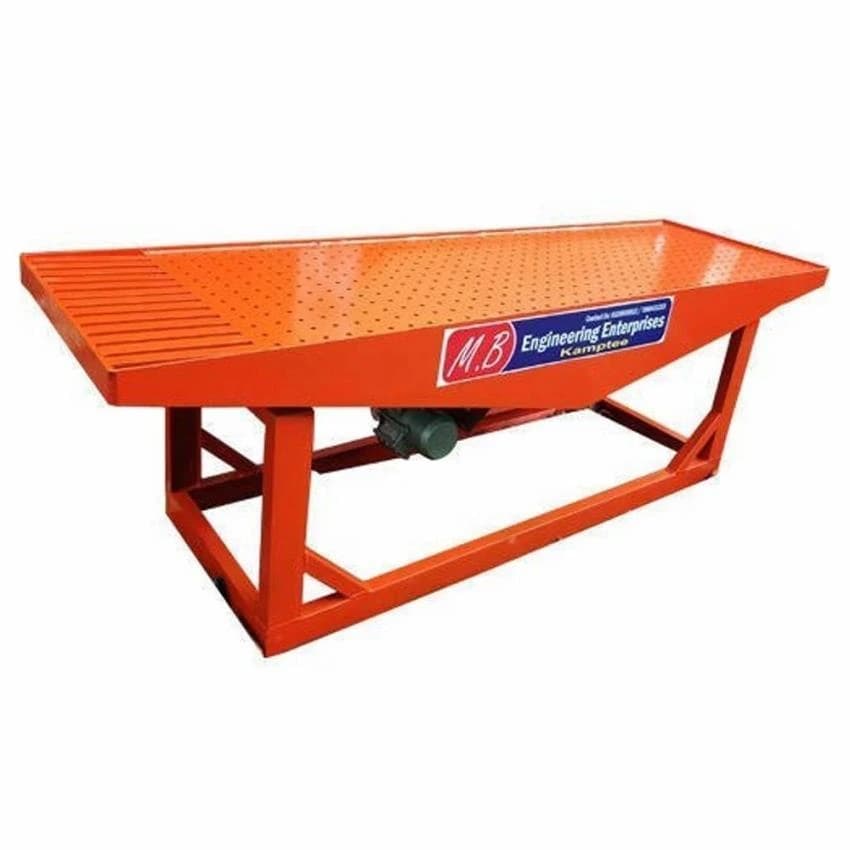 Painted Steel Paver Block Vibrating Table, Single Mast, Power: 5kW