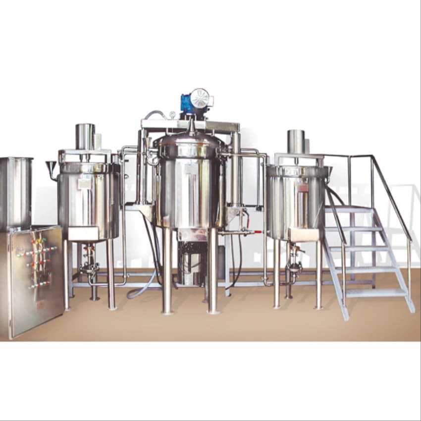 Stainless Steel Ointment Section Machinery, Automation Grade: Semi-Automatic, Capacity: 500 kg/Hr