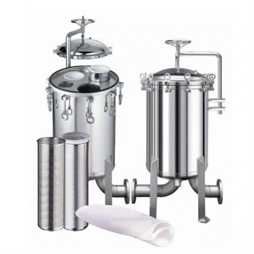 White Stainless Steel Cartridge Filter Housing, For Industrial, Size: 5 Inch And Above