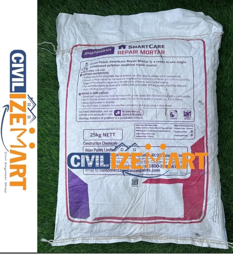 ASIAN REPAIR MORTAR GREY 25 KG waterproofing chemicals
