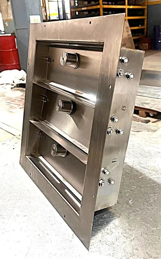 800x400mm Stainless Steel Pressure Relief Damper