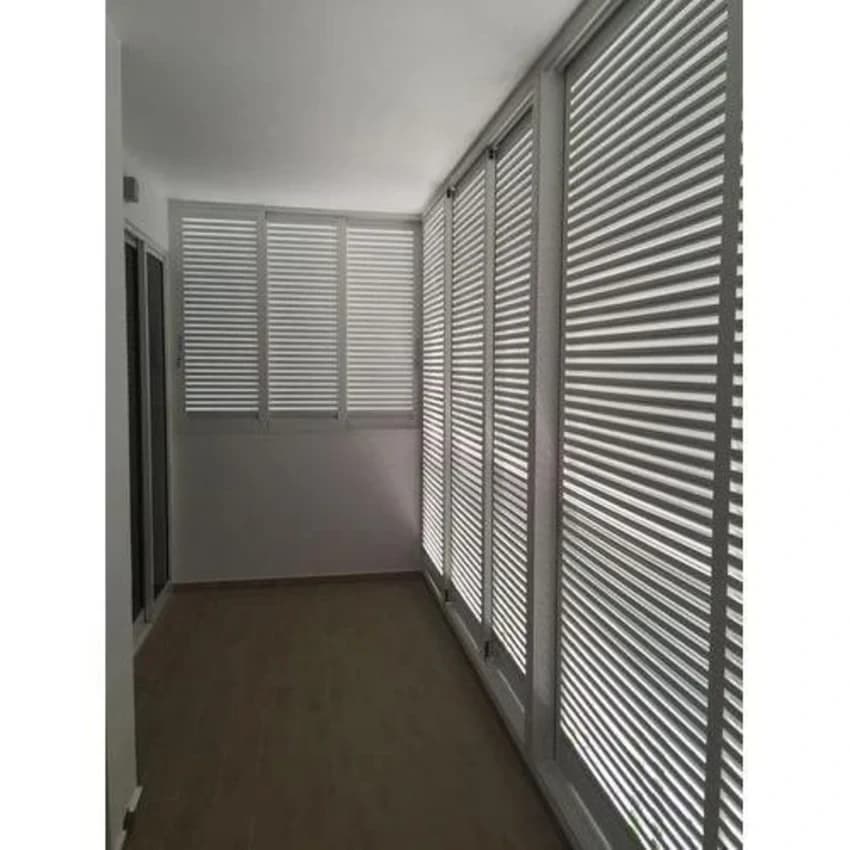 Polished Aluminium Louver Window Condominium, For Home, Glossy