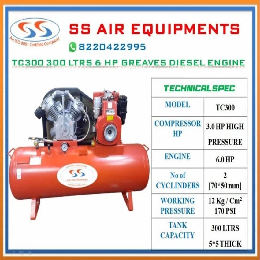 5 HP Diesel Engine Compressor