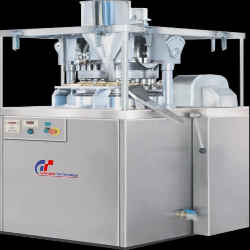 Ganesh Technology GMP Double Rotary Tablet Compression Machine, Capacity: 2000 tablets/hr
