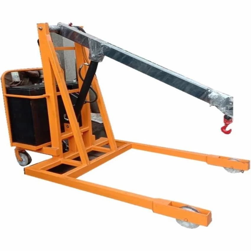 Yellow Hydraulic Floor Crane, Span: 6 m, Capacity: 0-5 ton