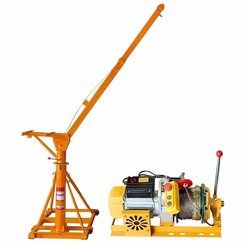 Mini electric construction crane, 200 Kg