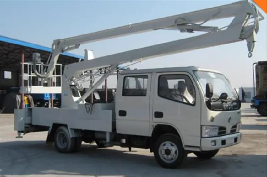 Tippermann Painted Steel Truck Mounted Aerial Platform, Double Mast, Model Name/Number: TAP-100