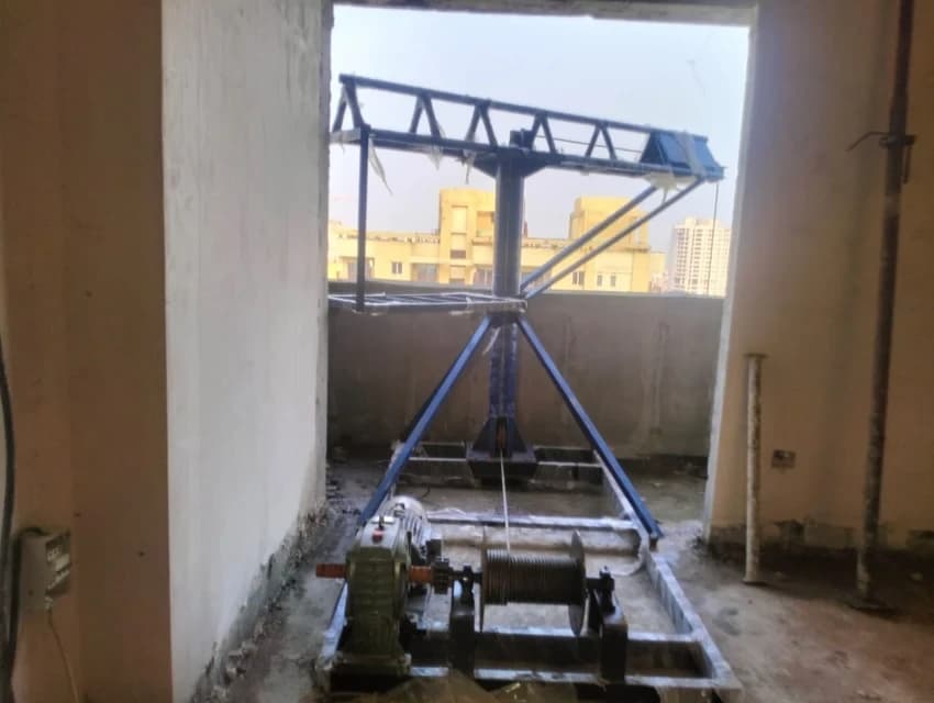 With Trolley Monkey Hoist Lift, Capacity: 1 ton