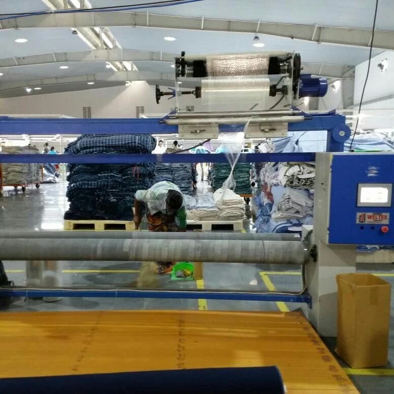Mild Steel Fabric Stretch Wrapping Machine, For TEXTILES, Automation Grade: Automatic