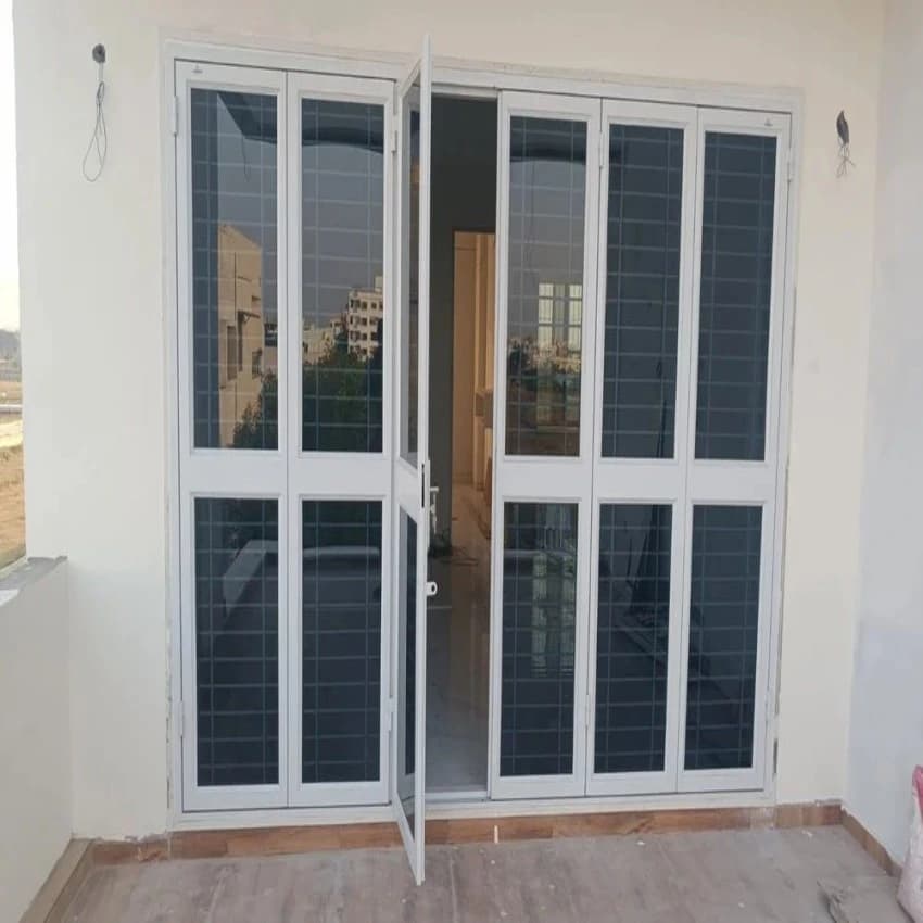 Aluminium Glass Door, Height: 3 Feet