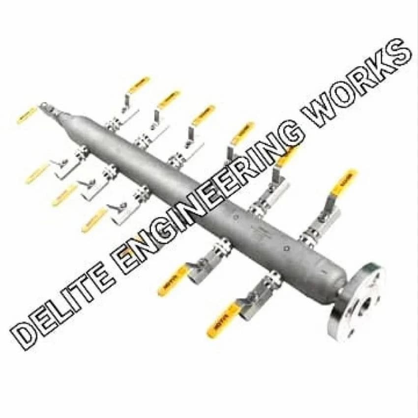 Delite Make ss316 / ss304 Ss Air Header, Size: 1 1/2"" / 2"" - Sch40 / Sch80
