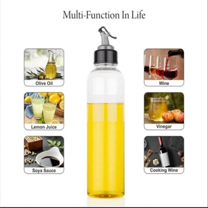 Plastic Food Oil Dispenser Steel oil dispenser bottle, For anywhere, Capacity: 500