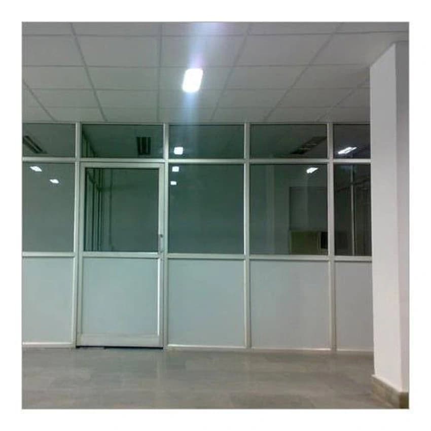 White Aluminium Office Partition