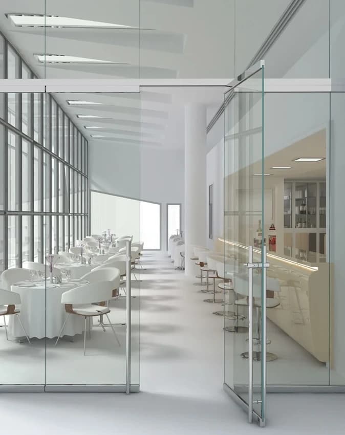 Saint Gobain Frameless Glass Doors, Thickness: 12mm