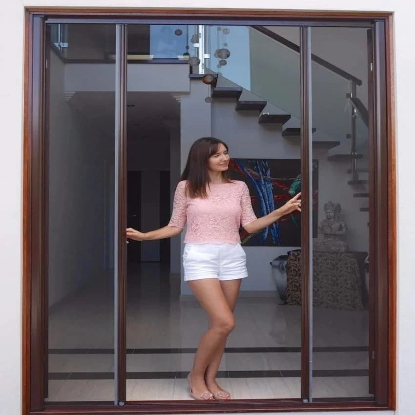 Aluminium Door Fly Mesh System, Door Height: 7 Feet
