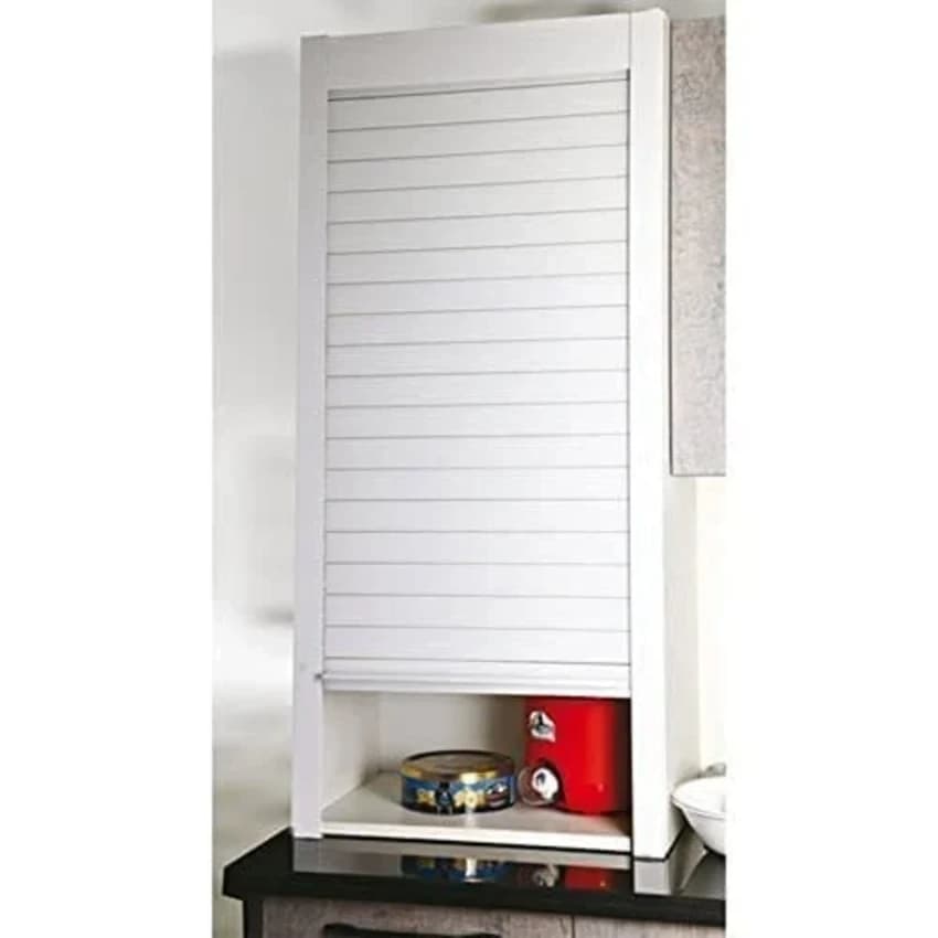 White And Black Stainless Steel Kitchen Storage PVC Rolling Shutter, Size/Dimension: 30 X 60 X 40 cm