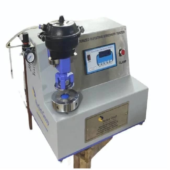 Computerized Bursting Strength Tester Pneumatic Clamping